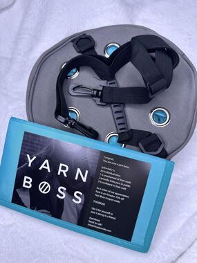 Yarn Boss Yarn Storage Bag Gray Turquoise Knitting Crochet Organizer Tote Travel